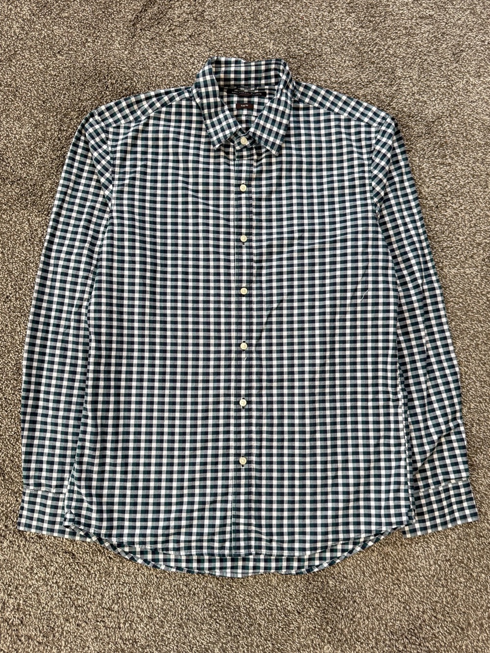Michael Kors Green Plaid Shirt
